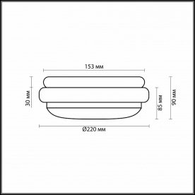 Накладной светильник Baha 2403/1C