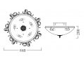 Накладной светильник Geometry 1 CL900-05-R