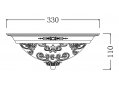 Накладной светильник Geometry 4 CL907-02-R