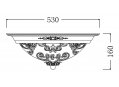 Накладной светильник Geometry 4 CL907-06-R