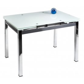 Стол раскладной Kvadro 110 экстра белый  - Уцененный экземпляр