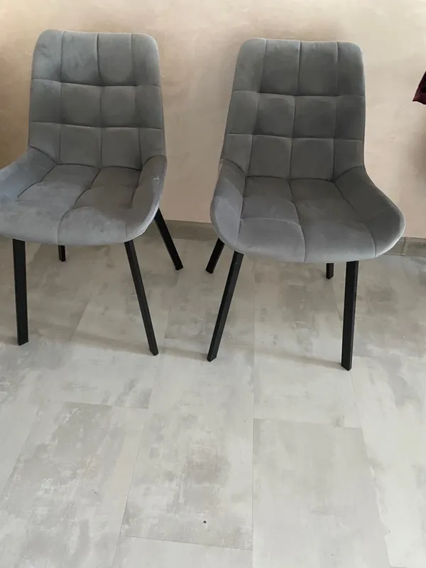 Комплект стульев Стронг 4 шт темно-серый / черный фото покупателя 34