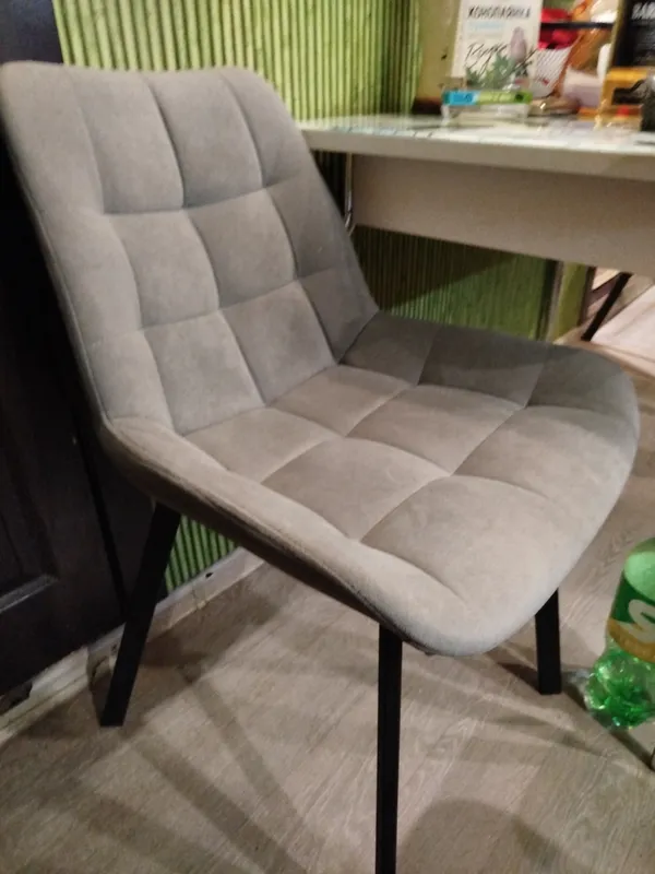 Комплект стульев Стронг 4 шт темно-серый / черный фото покупателя 52