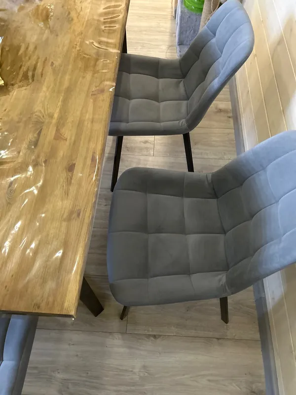 Комплект стульев крутящихся Форт 2 шт розовый (hl 41) / 1П белый каркас фото покупателя 69