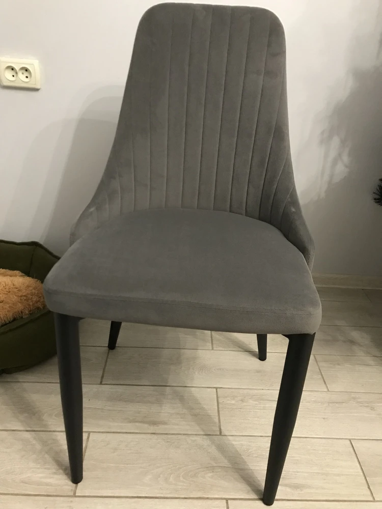 Стул на металлокаркасе Kora dark pink / white фото покупателя 36
