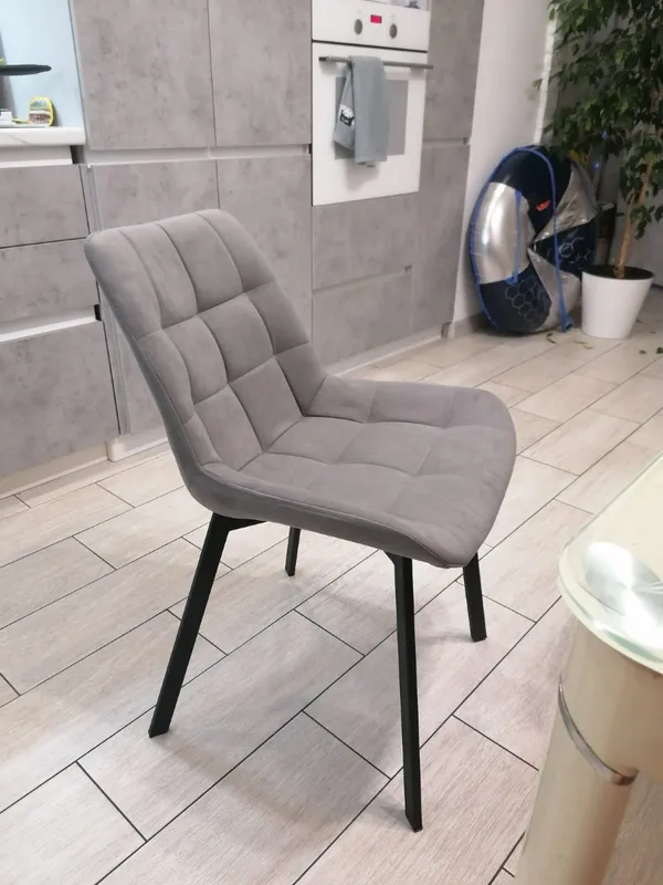 Комплект стульев Стронг 4 шт темно-серый / черный фото покупателя 79