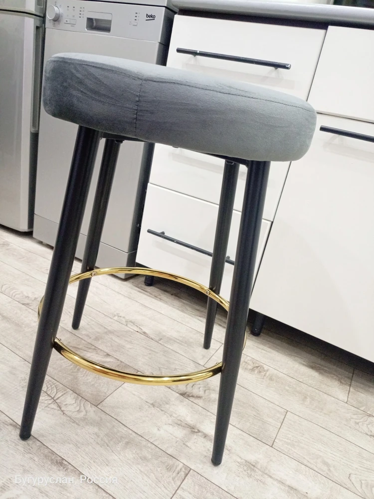 Барный стул Plato white fabric фото покупателя 25