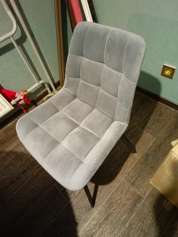 Комплект стульев Стронг 4 шт темно-серый / черный фото покупателя 25