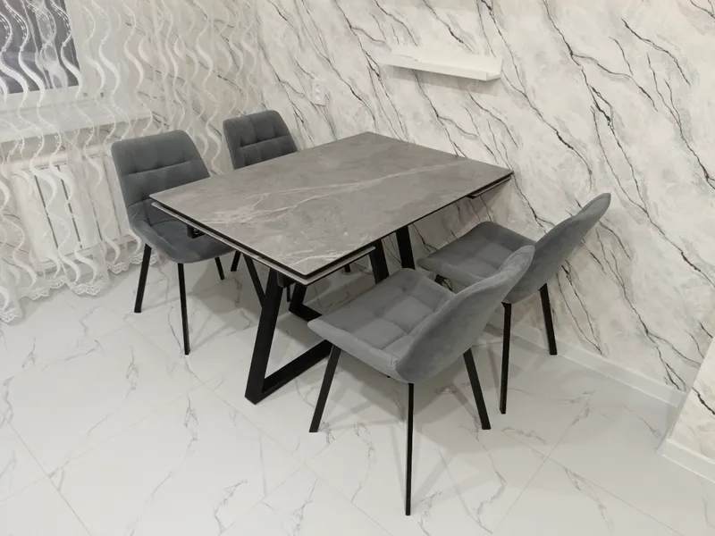 Комплект стульев Стронг 4 шт темно-серый / черный фото покупателя 115