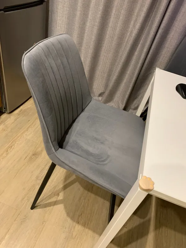 Стул на металлокаркасе Седа К крутящийся светло-серый  / белый фото покупателя 17