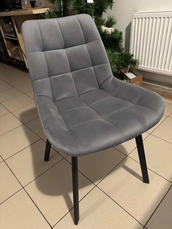 Комплект стульев Стронг 4 шт темно-серый / черный фото покупателя 160