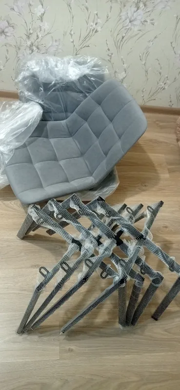 Комплект стульев Стронг 4 шт темно-серый / черный фото покупателя 70