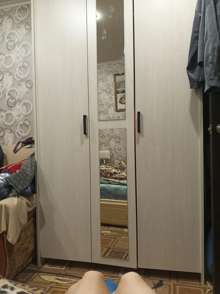Шкаф Таика дуб золотой / камень темный фото покупателя 13