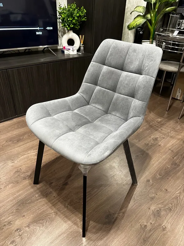 Комплект стульев Стронг 4 шт темно-серый / черный фото покупателя 61