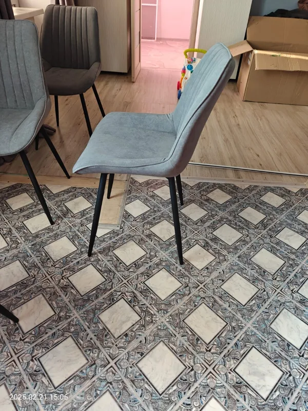 Стул на металлокаркасе Седа К velvet lux 76 / черный фото покупателя 29