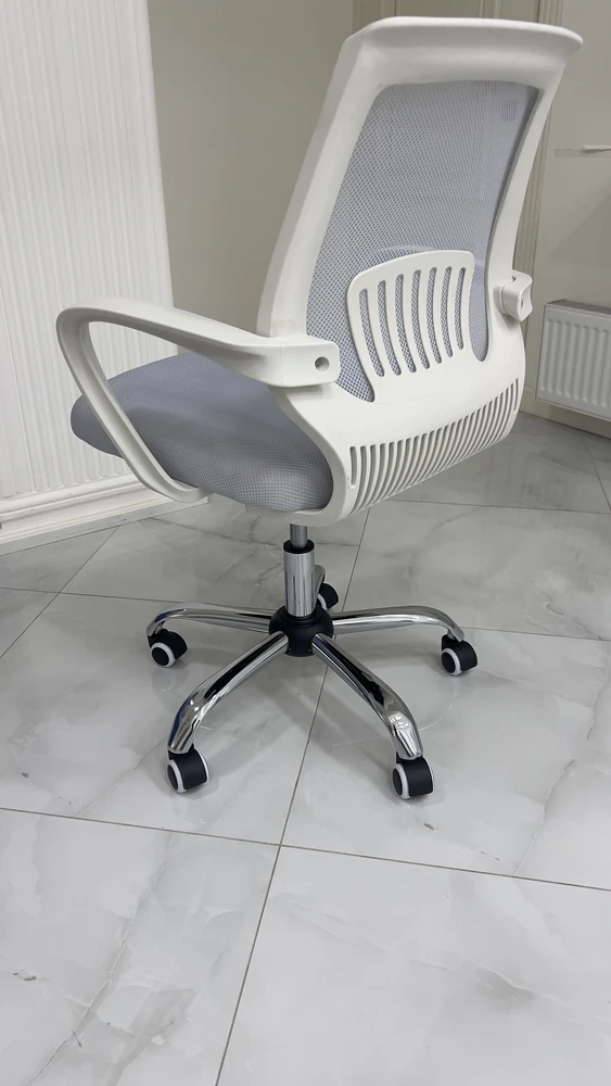 Компьютерное кресло Ergoplus light gray / white фото покупателя 27
