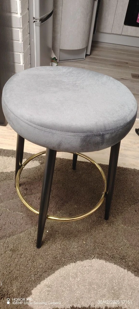 Барный стул Plato black fabric фото покупателя 19