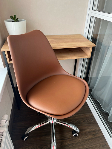 Компьютерное кресло Kolin с подушкой clear / white фото покупателя 86