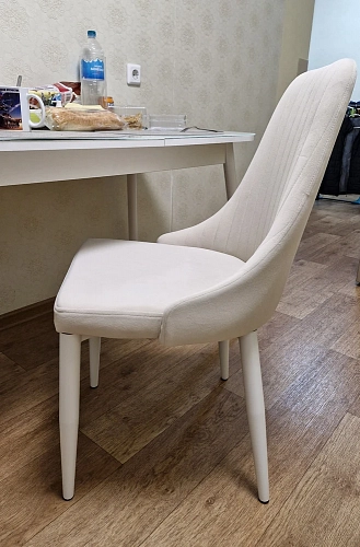Стул на металлокаркасе Kora light purple / black фото покупателя 24