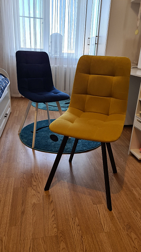 Стул на металлокаркасе Чилли бирюзовый / черный фото покупателя 767