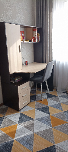 Компьютерный стол КСТ-16 левый дуб сонома / белый фото покупателя 33