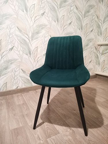 Стул на металлокаркасе Седа К латте / черный фото покупателя 58