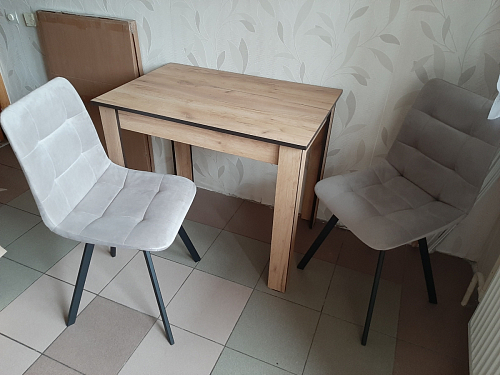 Стул на металлокаркасе Чилли синий / белый фото покупателя 807