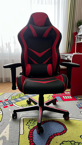 Компьютерное кресло Racer черный / красный / бежевый фото покупателя 82
