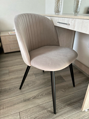 Стул на металлокаркасе Gabi 1 light purple / black фото покупателя 789