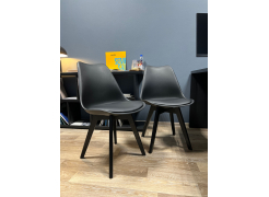 Деревянный стул Bonuss темно-серый / черное сидение / черный фото покупателя 18