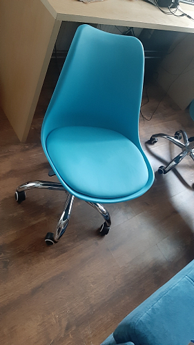 Компьютерное кресло Kolin с подушкой clear / white фото покупателя 50