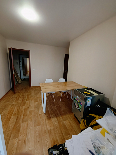 Деревянный стол Лота Лофт 120х75 белый матовый / дуб крафт золотой фото покупателя 517