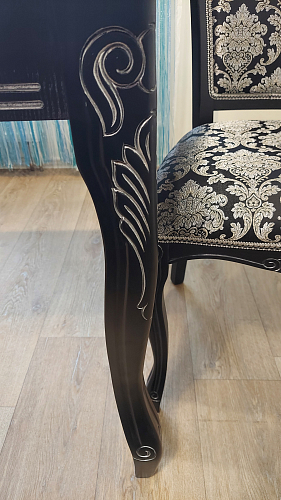 Стул Клето патина серебро / черный фото покупателя 1