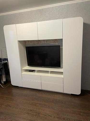 Готовая гостиная Румба белый / белый глянец  - Уцененный экземпляр фото покупателя 42