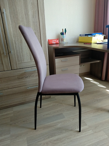 Стул на металлокаркасе Tod light purple / light blue / black фото покупателя 68