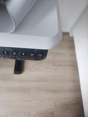 Компьютерный стол Маркос с механизмом подъема 140х80х75 орех кантри / белый фото покупателя 51