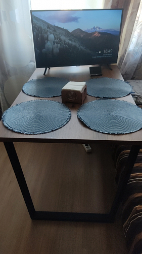 Деревянный стол Лота Лофт 120x75 дуб крафт табачный / черный матовый фото покупателя 405