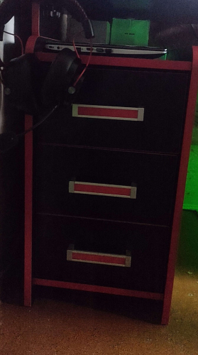 Тумба Ханна черная / красная - Уцененный экземпляр фото покупателя 34