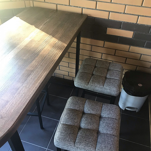 Барный стул Лофт катания минт / белый матовый фото покупателя 288