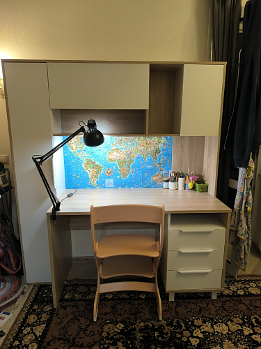 Компьютерный стол Комфорт 12.95 N дуб сонома / темно-серый фото покупателя 55