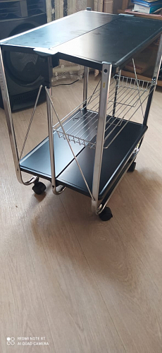 Столик сервировочный SC-5119 складной черный фото покупателя 5