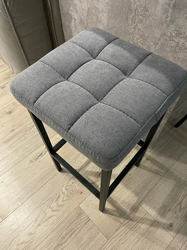 Барный стул Лофт микровелюр катания изумруд / черный матовый фото покупателя 186