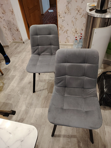 Стул на металлокаркасе Чилли К кирпичный / черный фото покупателя 518