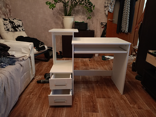 Компьютерный стол Джаз-24 правый дуб сонома фото покупателя 147