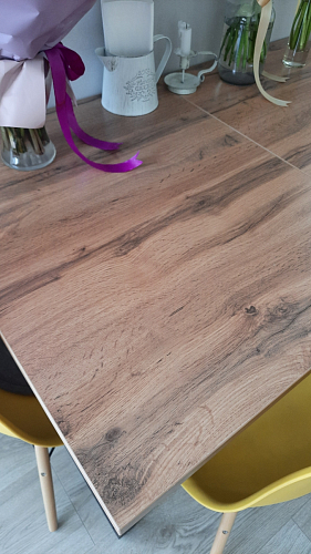 Стол раскладной Лота Лофт 120 25 мм юта / черный матовый фото покупателя 488