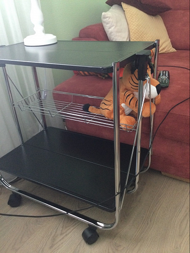 Столик сервировочный SC-5119 складной черный фото покупателя 41