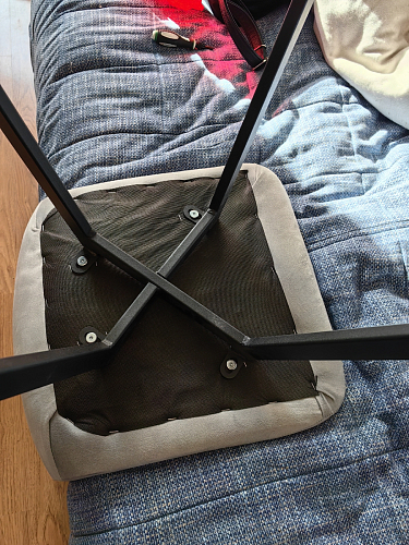 Стул на металлокаркасе Чилли К кирпичный / черный фото покупателя 428