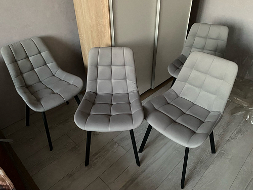 Стул на металлокаркасе Челси бирюзовый / черный фото покупателя 190