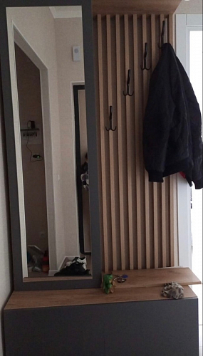 Модульная прихожая Молд комплектация 3 дуб крафт золотой / серый графит фото покупателя 2