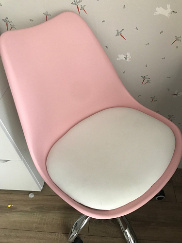 Компьютерное кресло Kolin с подушкой clear / white фото покупателя 500
